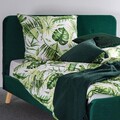 Pat tapitat Mikkel, Homla, 160x200 cm, metal/MDF/catifea din poliester, verde