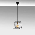 Lustra, Fulgor, 942FLG1183, Metal, Negru/Maro antic