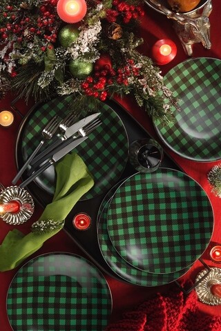 Set 6 farfurii pentru desert Kutahya Porselen, ZG06SS60011681, Ø27 cm, portelan Bucatarie