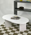Masuta de cafea, Rotexa, Leo Large, 110x42x60 cm, MDF , Alb