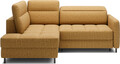 Coltar extensibil stanga 3 locuri ELTAP, LT-45MAN, Barea, 208x160x100 cm, lemn/poliester, mustar