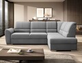 Coltar extensibil dreapta 3 locuri ELTAP, RT-03NU, Siber, 270x186x93 cm, lemn/poliester, gri deschis