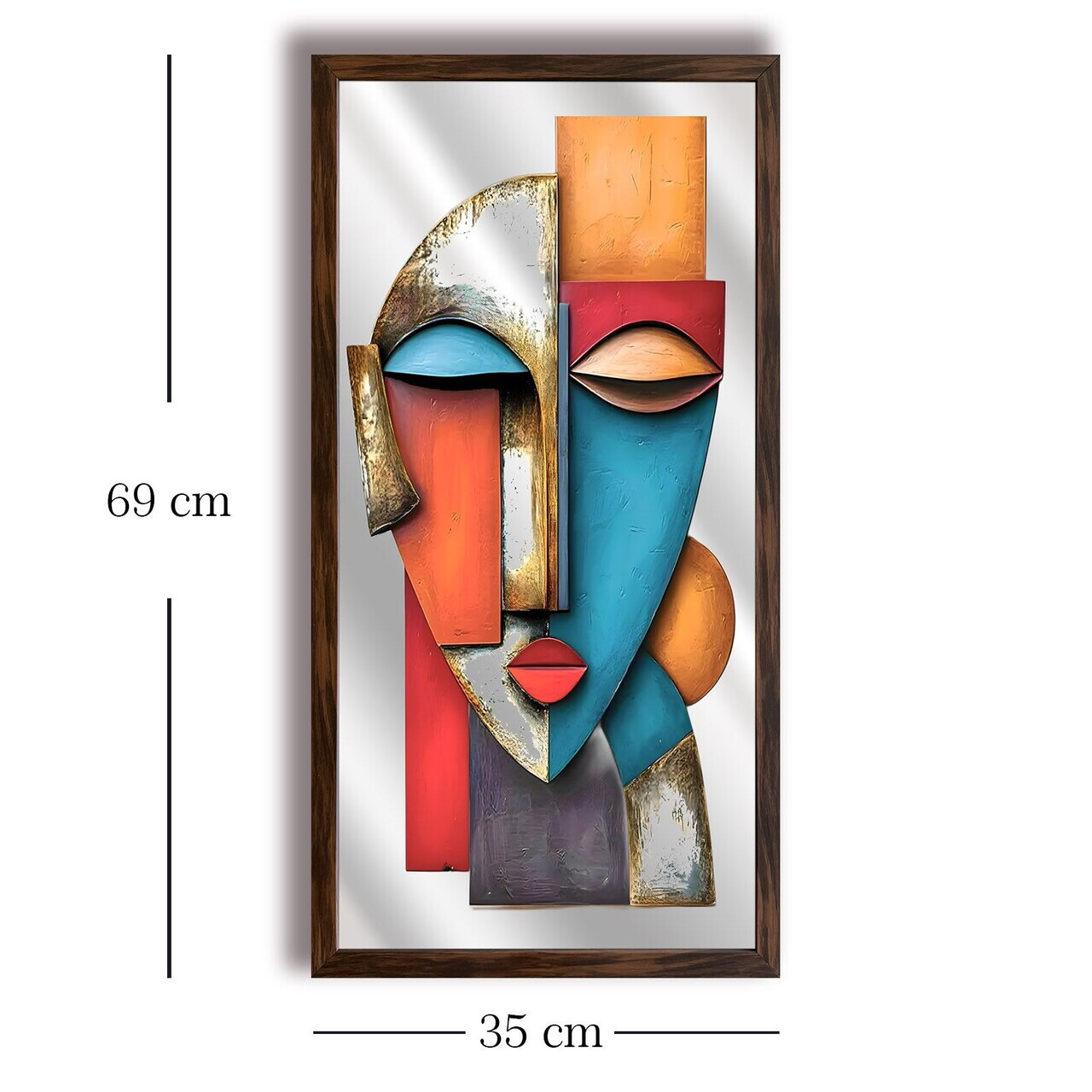 Tablou decorativ, Ahsalct-003, Cadru: 100% PVC (Grosime: 2 cm), Multicolor — imaginea 4