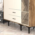 Dulap pentru haine, Hommy Craft, Kumsal STP, 160x47.5x201.4 cm, PAL, Maro/Crem