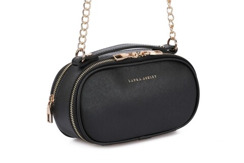 Geanta lyle, laura ashley, piele ecologica, negru
