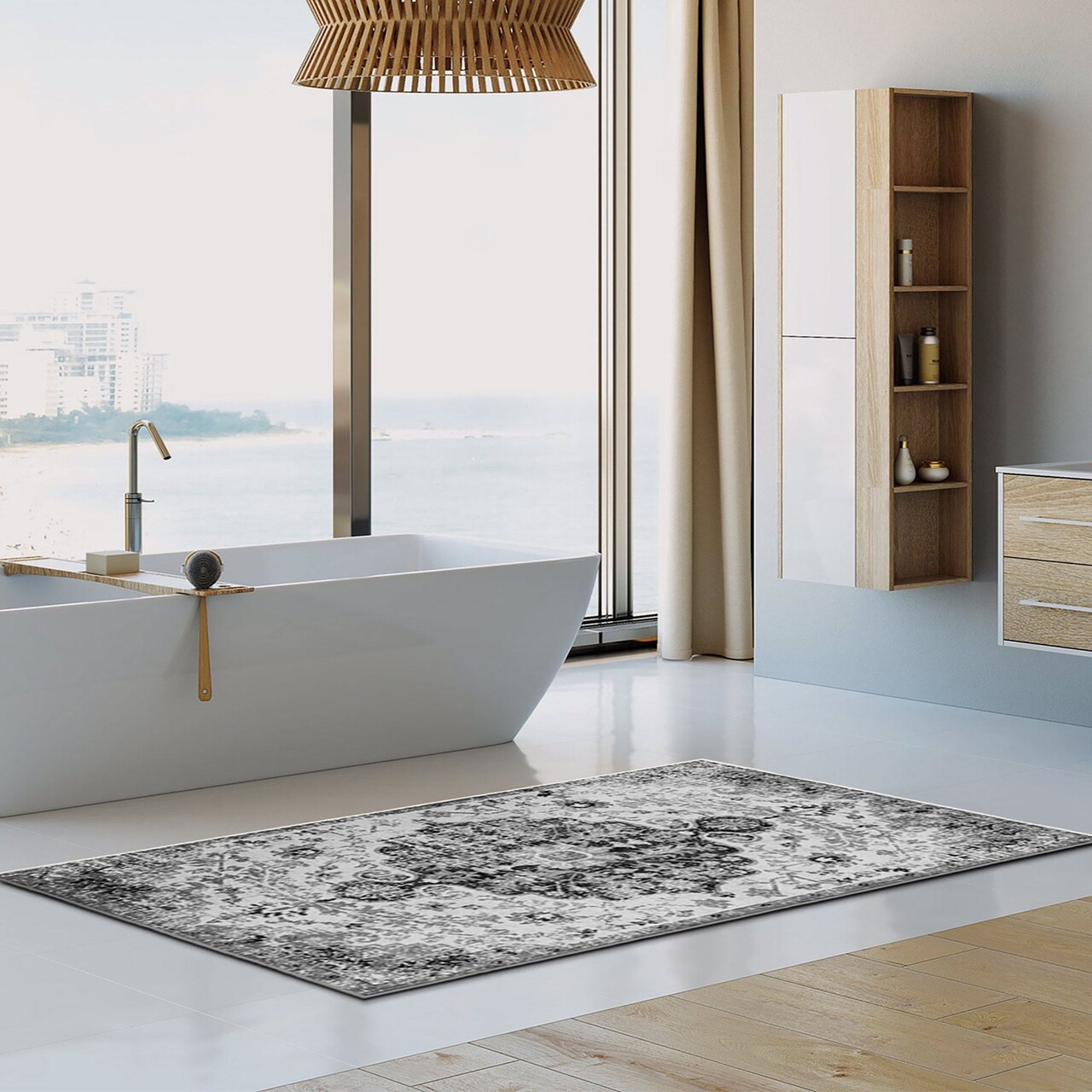 Covor (80 x 150), Cool-Fr45, 80x150 cm, Negru - view 3