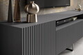 Comoda TV ADRK, Noemi, 200x41x53 cm, PAL melaminat/MDF, grafit