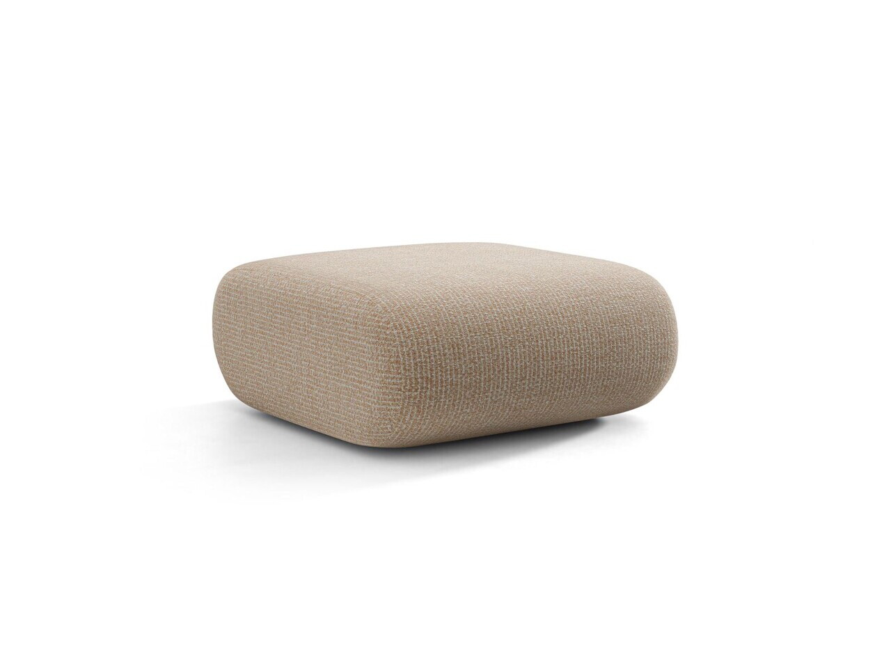 Taburet, Neo, Micadoni Home, 60x85x44 cm, tesatura Chenille Silencio, bej sand — imaginea 3