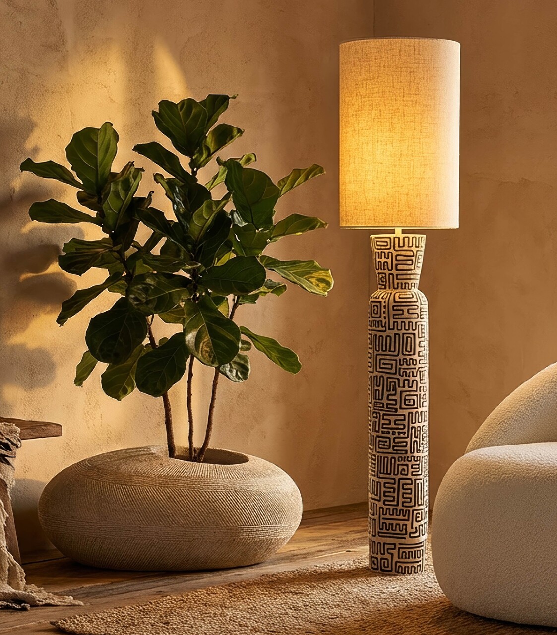Ghiveci, Mauro Ferretti, Stone, 78.5x56x33.5 cm, polirasina, gri - imagine 2