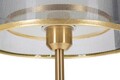 Lampa de masa Levels, Mauro Ferretti, Ø25 x 48 cm, 1 x E27, 40W, fier/textil, negru/auriu
