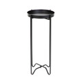 Suport pentru ghiveci Roh, Homla, 25.5x58 cm, metal, negru