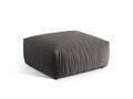 Taburet, Chris-184, Micadoni Home, 100x100x43 cm, catifea, gri inchis