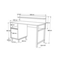Birou, Locelso, On16-W, 120x99.8x54.05 cm, PAL, Alb