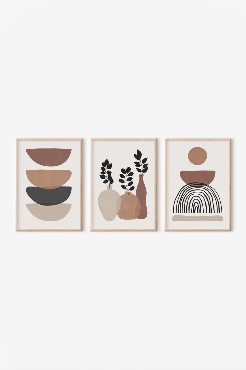 Set 3 tablouri decorative, 3Dartsohoset30, MDF, Multicolor - view 2