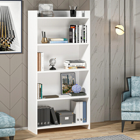 Corp biblioteca, olivia, amy, 63.6x150x29.6 cm, pal, alb