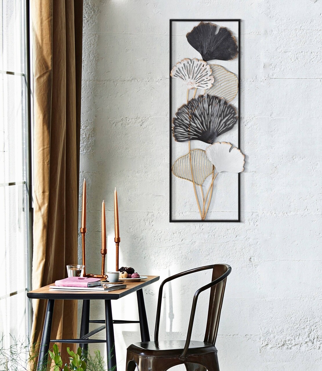 Decoratiune de perete 3D Ory A, Mauro Ferretti, 31x90 cm, fier, multicolor - view 5