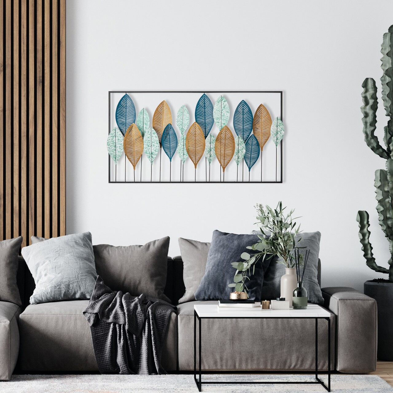 Decoratiune de perete, Bilge, Dimensiuni: 115 x 3 x 60 cm, Multicolor - view 4