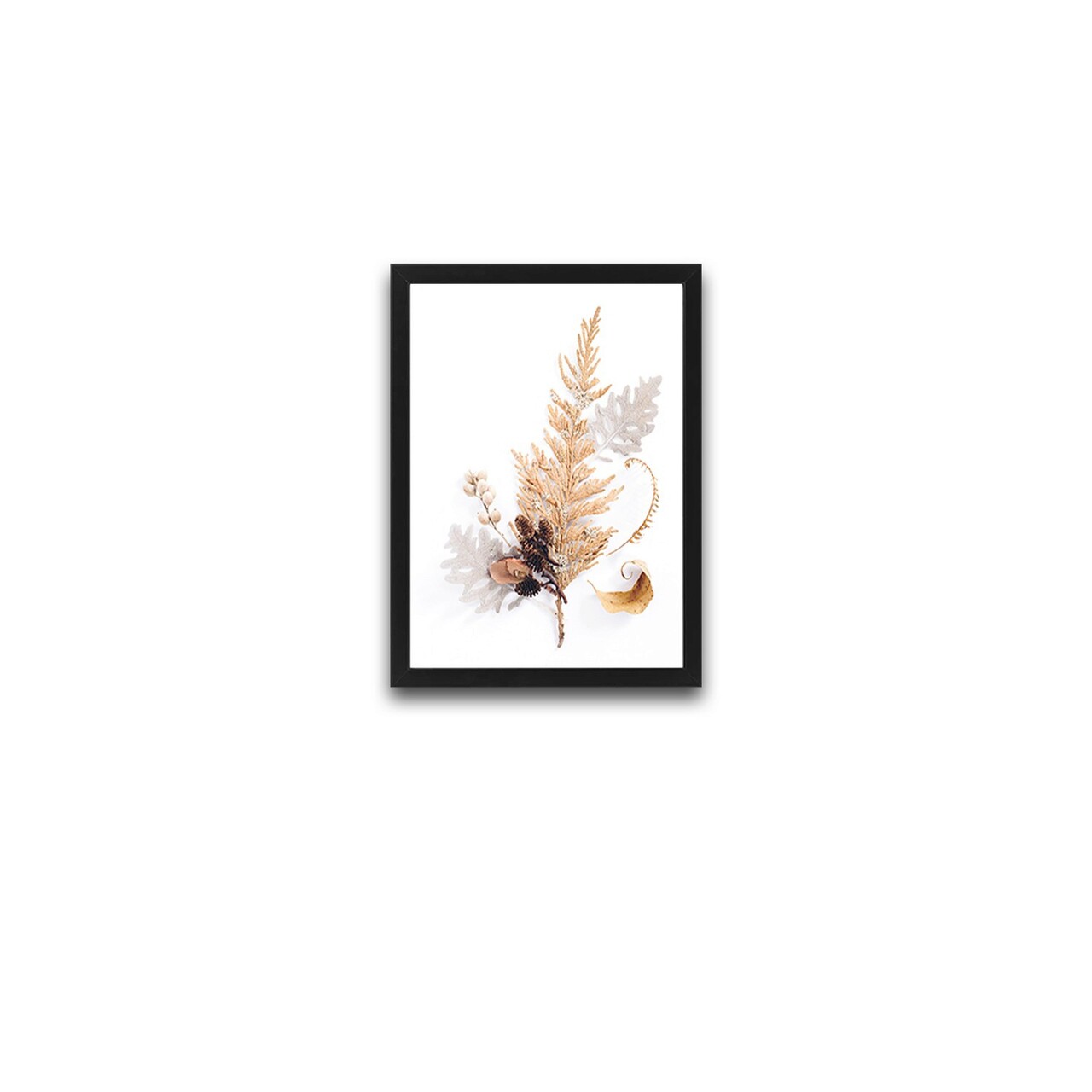 Set 2 tablouri decorative, Beige Butterfly Set, PAL, Hartie, Multicolor