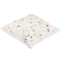 Fata de perna decorativa 2 piese Pastel Flowers, Ambition, 42x42 cm, poliester, multicolor