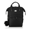 Ghiozdan multifunctional pentru mamici, Anne Bebek, Poliester, Negru
