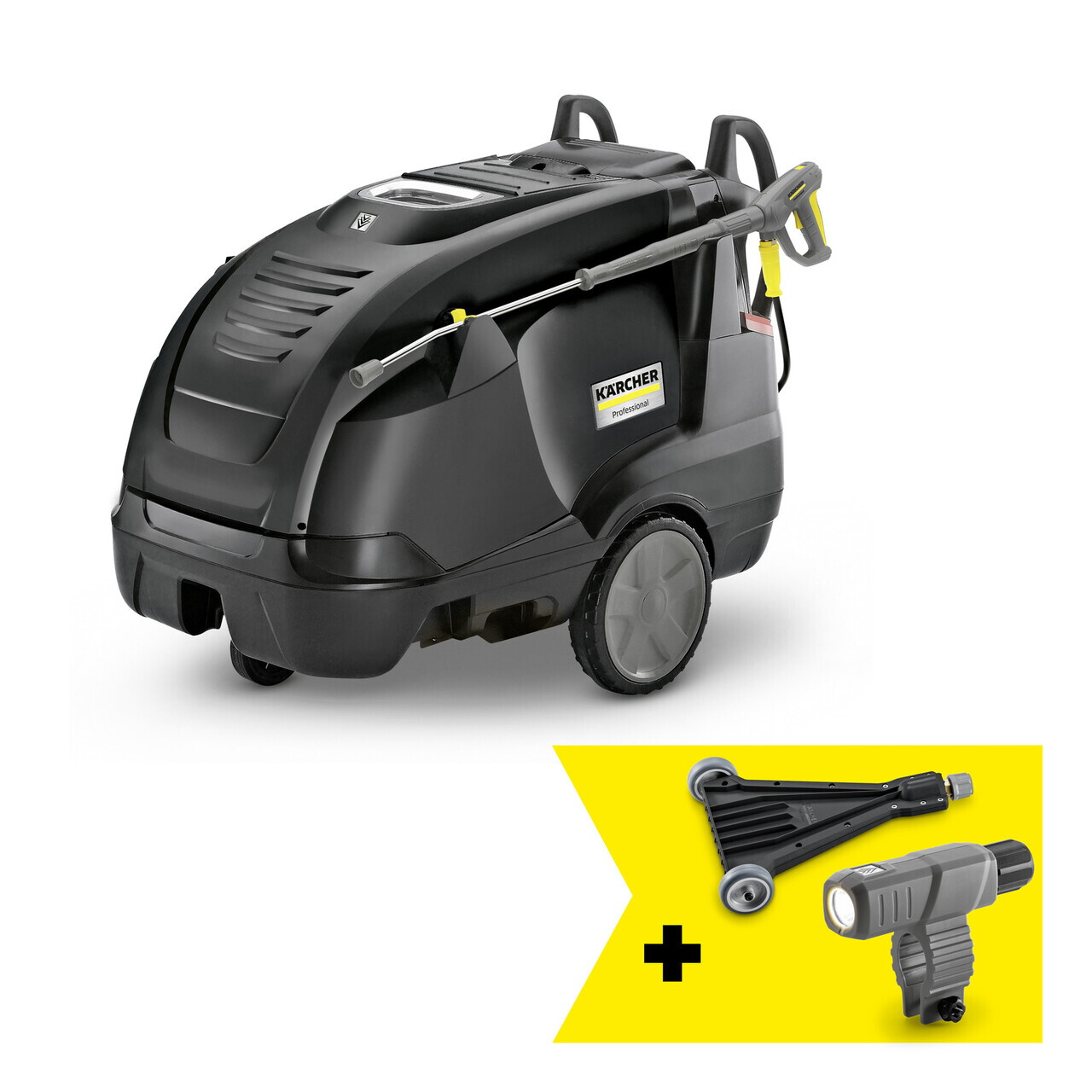 Aparat de spalat cu presiune profesional HDS 11/18-4 S eB Plus Go!Further, Karcher, negru