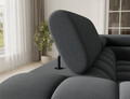 Coltar extensibil dreapta 3 locuri ELTAP, RT-06SO, Fectory, 346x205x93 cm, lemn/poliester, gri inchis