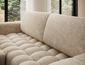 Coltar extensibil stanga 4 locuri ELTAP, Bon-01, Bonett, 250x175x92 cm, lemn/poliester, bej inchis