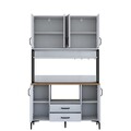 Dulap multifunctional, Rani, JE169, Alb/Maro
