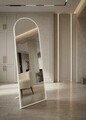 Oglinda Cheval, Hanah Home, Oval 50x160, 50x160x1.5 cm, Alb