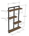 Raft de perete, Asse Home, Dodo, 70x120x15 cm, Alb