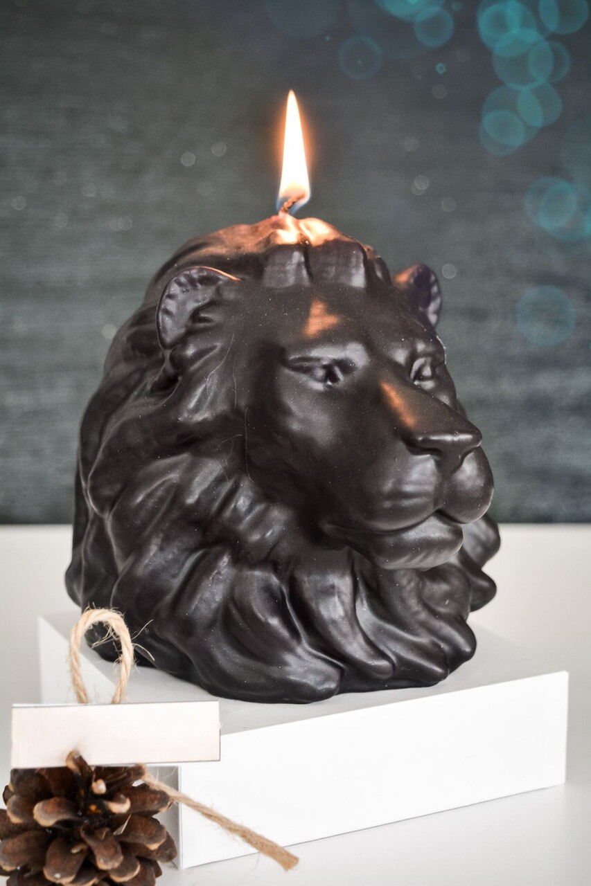 Lumanare, Ers1250, 16x15 cm, Negru - imagine 3