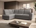 Coltar extensibil stanga 3 locuri ELTAP, LT-04LO, Siber, 270x186x93 cm, lemn/poliester, gri