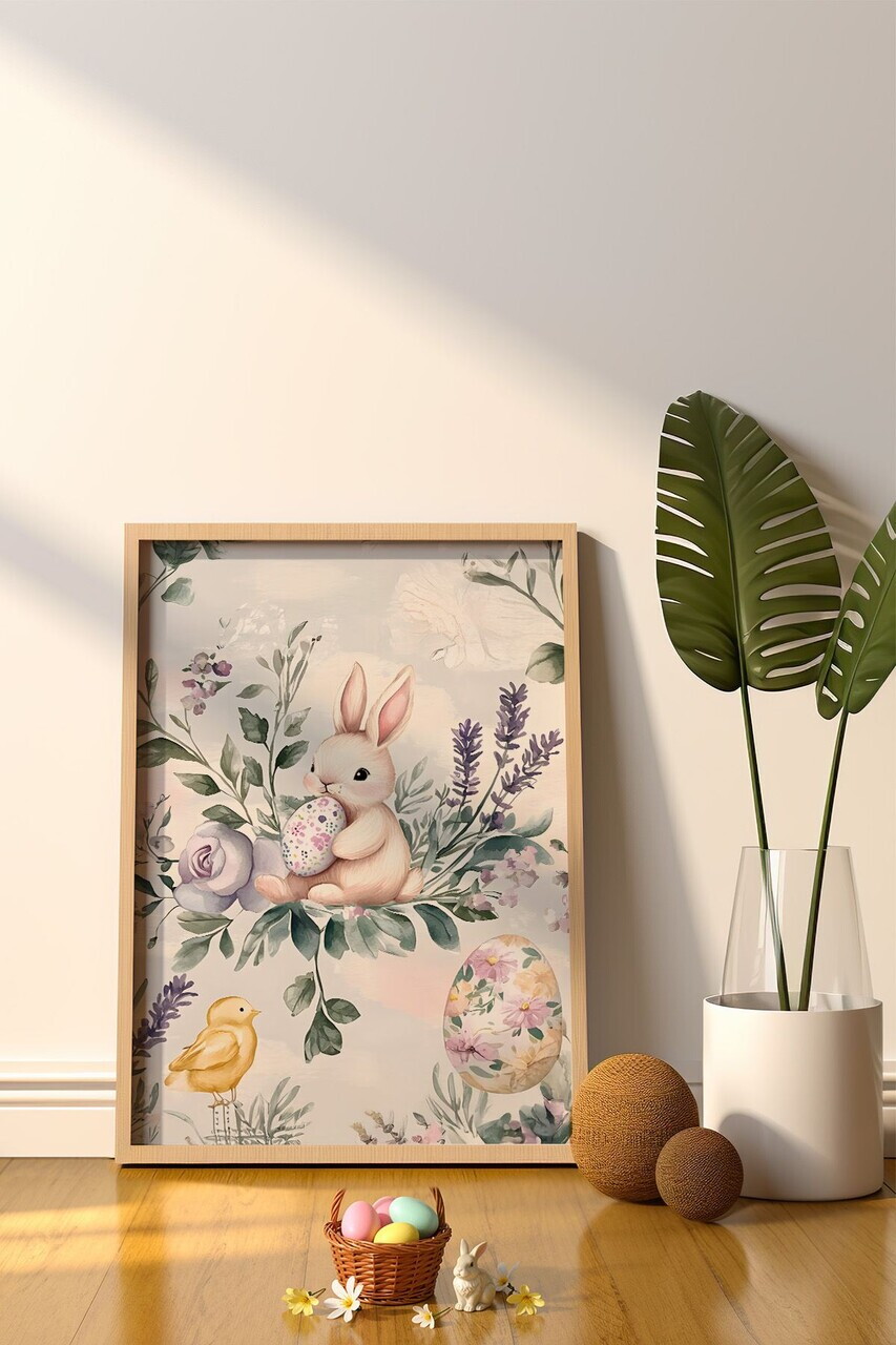 Tablou decorativ, Arteastermodel12-5070, MDF, Multicolor — imaginea 2