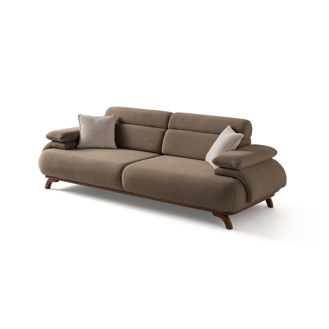 Canapea 3 locuri, Atelier del Sofa, 752EST1153, Lemn de carpen/PAL melaminat, Pământ - view 9