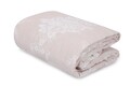 Set cuvertura cu 2 fete de perna king size, EnLora Home, 162ELR69433, 220 x 240 cm, amestec bumbac, bej/alb