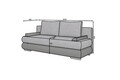 Canapea extensibila 3 locuri ELTAP, Milo, 213x95x90 cm, lemn/poliester, negru/alb