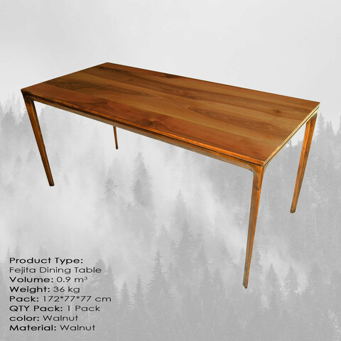 Masa, Massive Design, Fejita, 170x75x75 cm, Nuc Massive Design