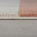 Covor, FlairRugs, Cadiz, Plaza Abstract Grey/Pink, 120 x 170 cm, polipropilena, multicolor