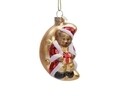 Glob Bear on moon, Decoris, 6x4.5x10.2 cm, sticla, multicolor