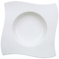 Farfurie adanca NewWave, Villeroy & Boch, 24.5x24.5x4.5 cm, 340 ml, portelan premium, alb