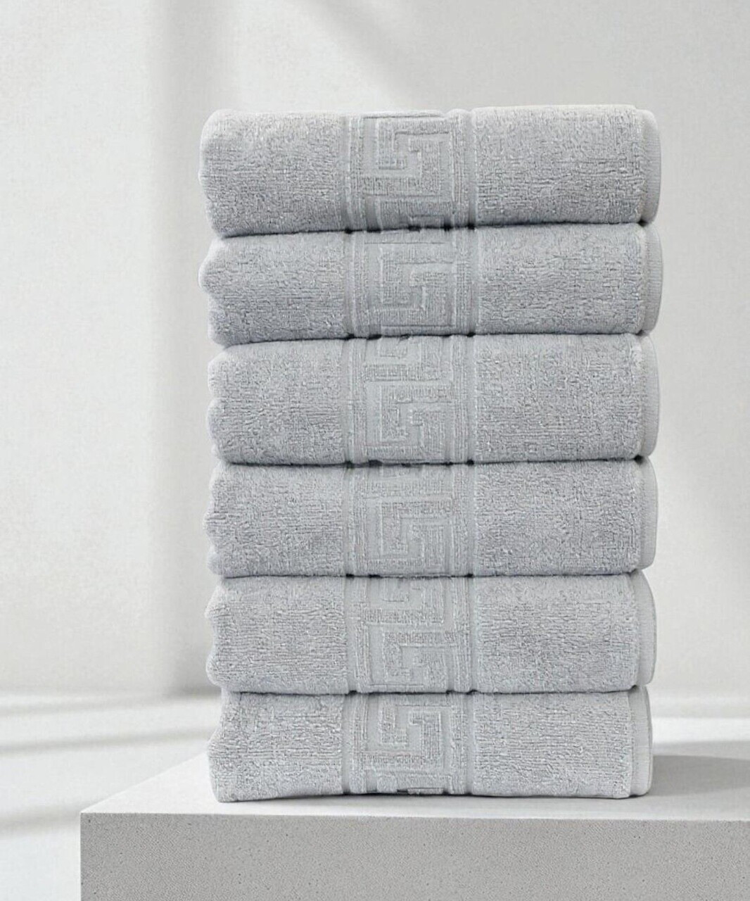 Set prosoape L'essentiel Maison Greek Bumbac Gri