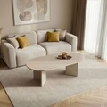 Masuta de cafea, Nordure, Sable, 119x40x60 cm, PAL, Bej
