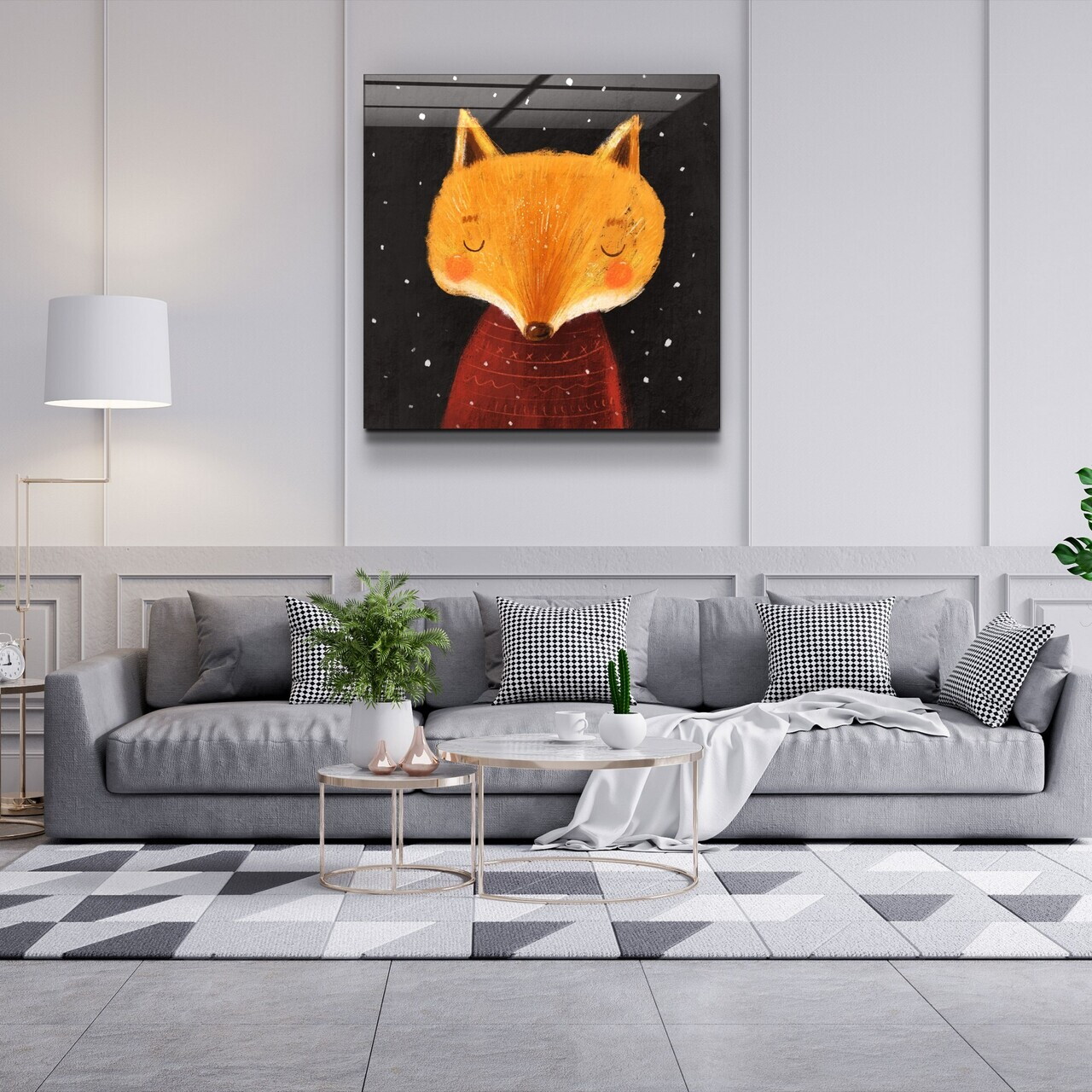 Tablou decorativ, Kgls_2076, Dimensiune: 40 x 40, Multicolor — imaginea 5