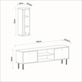 Comoda TV, Inarch, Bien, 150x48x29.6 cm, PAL, Alb