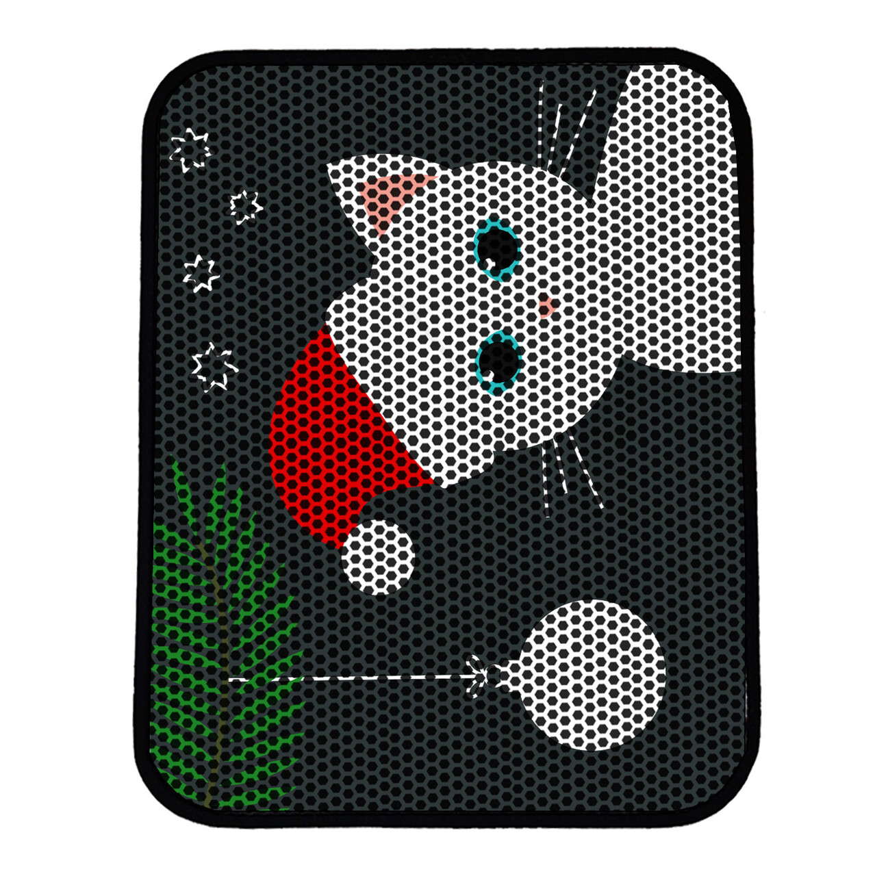 Covoras litiera pentru colectarea granulelor de nisip, Paws &amp; Whiskers, Nrszn0185, 50% PVC/50% poliester, Multicolor - view 2