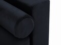 Canapea extensibila, Camellia, Mazzini Sofas, 3 locuri, cu lada de depozitare, 220x100x92 cm, catifea, albastru inchis