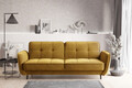 Canapea extensibila 3 locuri ELTAP, SO-BEL-45LO, Bellis, 220x90x83 cm, lemn/poliester, mustar