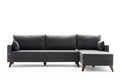 Coltar pe dreapta Bella, Balcab Home, 275x81x85 cm, lemn, antracit