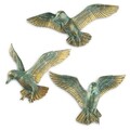 Decoratiune, BIRDS 1, Poliester, Multicolor