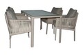Set gradina/terasa 5 piese, My Interior, Otto, rattan/aluminiu, nisipiu